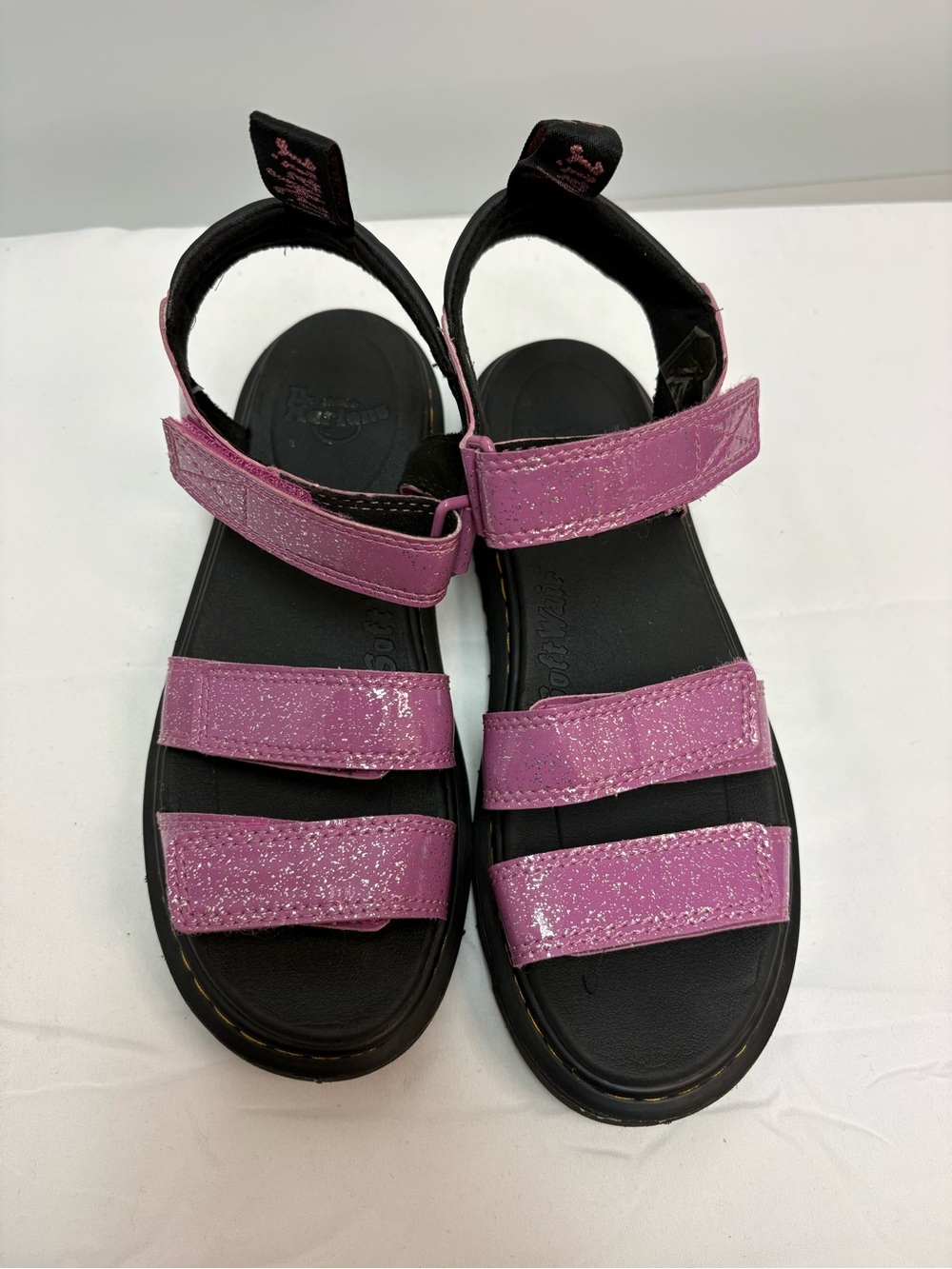 Dr Martens Junior Klaire Cosmic Glitter Sandals Pink Size 7 (EU 38) Sparkly - Picture 10 of 12